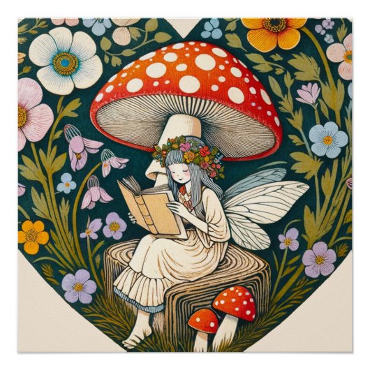 Lezing Mushroom Fairy Perfect Poster (Voorkant)