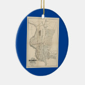 lezing PA kaart 1877 Keramisch Ornament (Rechts)