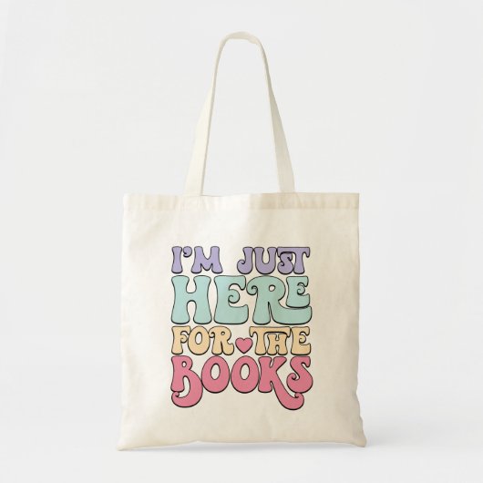 Lezing Tas Gift Ik ben hier gewoon voor het boek S (Voorkant)