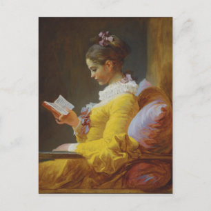 Lezing van jonge meisjes - Jean-Honoré Fragonard Briefkaart
