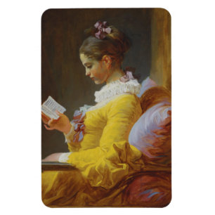 Lezing van jonge meisjes - Jean-Honoré Fragonard Magneet