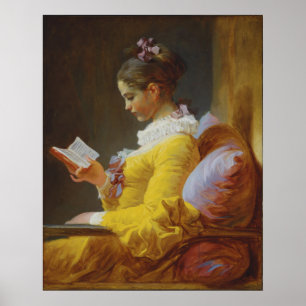 Lezing van jonge meisjes - Jean-Honoré Fragonard Poster