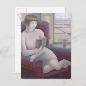 Lezing van meisjes in Armstoel 2009 Briefkaart (Voorkant / Achterkant)