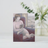 Lezing van meisjes in Armstoel 2009 Briefkaart (Staand voorkant)