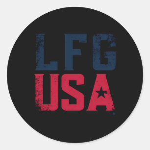 LFG USA USNT Spelers Vereniging Voetbal Ronde Sticker