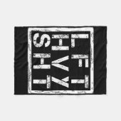 Lft Hvy Sht - Lift Heavy Shi... - Fleece Deken (Voorkant (Horizontaal))