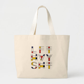 LFT HVY SHT lift zwaar, gym Grote Tote Bag