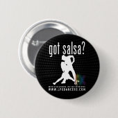 LFX Dancers Button kreeg Salsa FX Black (Voorkant /achterkant)