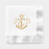 LG Ancre Couple Mariage 2 Monogramme initial #3CA (Recto)