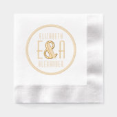 LG Art Deco 2F Ampersand Couple 2 Noms Initiaux Rn (Recto)