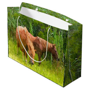 LG GIft Bag Assateague Ponies Groot Cadeauzakje