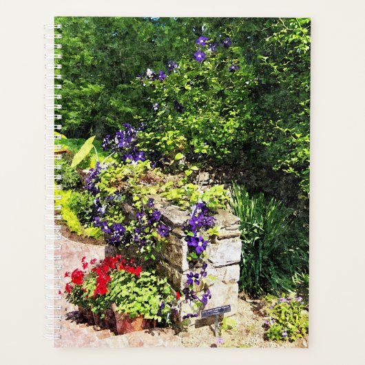 Lg Planner - Clematis violet sur le mur (Devant)