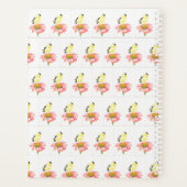 Lg Planner Goldfinch sur Coneflower (Dos)