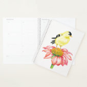 Lg Planner Goldfinch sur Coneflower (Devant avec enveloppe)