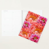 Lg Planner Pink/Coral Peonés (Devant avec enveloppe)