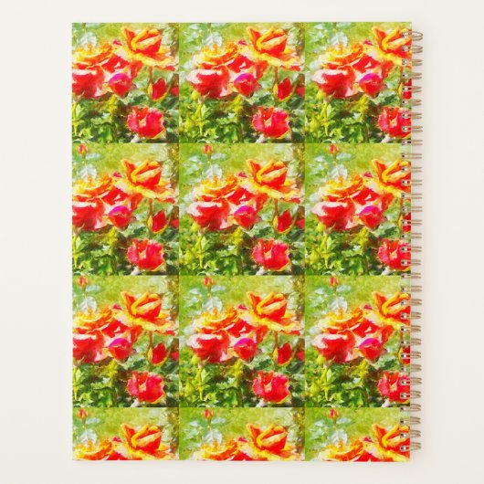 Lg Planner Roses orange (Dos)