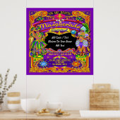 LG. Poster du Carnaval de Mardi Gras - Thème (Cuisine)
