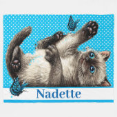 Lg Precious Kitten Fleece Blanket (Voorkant (Horizontaal))
