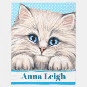 Lg Precious Kitten Fleece Blanket (Voorkant)
