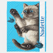 Lg Precious Kitten Fleece Blanket Deken (Voorkant)