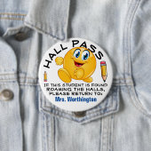 LG. School Hall - HALL PASS Ronde Button 4,0 Cm (In situ)