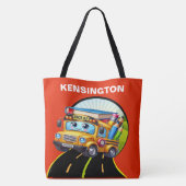 LG. ZO SCHATTIGEE SCHOOLBUS - Zie terug - Tas (Achterkant)