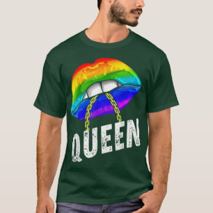 Lgbetq Gay Queen Lips Chain Gay Rights Proud Pride T-shirt
