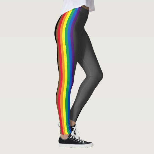 Lgbetq regenboog streept homo philly pride vlag gr leggings (Rechts)