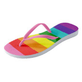 LGBT-achtige regenboogvlag Volwassen Teenslippers  (Schuin)