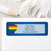 LGBT-Adresetiketten met pride Etiket (Insitu)