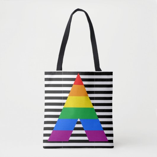 LGBT Ally Pride de Kleuren van de Vlag Alle-over-d Draagtas (Voorkant)