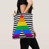 LGBT Ally Pride de Kleuren van de Vlag Alle-over-d Draagtas (Dichtbij)