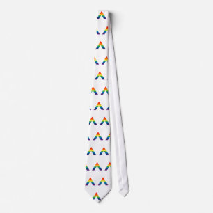 LGBT ALLY Rainbow Gay Pride Flag Stropdas