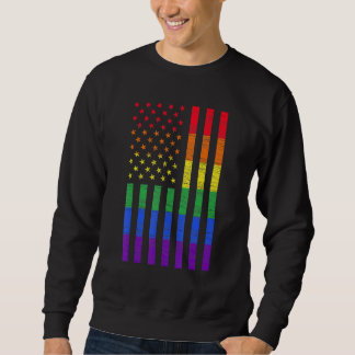 Lgbt American Flag Pride Rainbow Gay Lesbian Bisex Trui