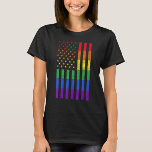 Lgbt Amerikaanse Vlag Pride Regenboog Homoseksueel T-shirt