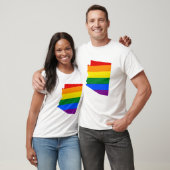 LGBT Arizona, US State flag map T-Shirt (Unisex)