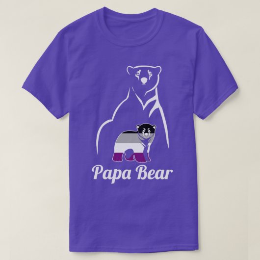LGBT Asexual Papa Beer Ace Pride Flag T-shirt (Design voorkant)