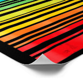 LGBT-bewustmakingsmaand streepjescode pansexual Pr Poster (Hoek)