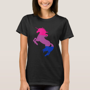 LGBT Bi Vlag Magische Eenhoorn Biseksualiteit Quee T-shirt