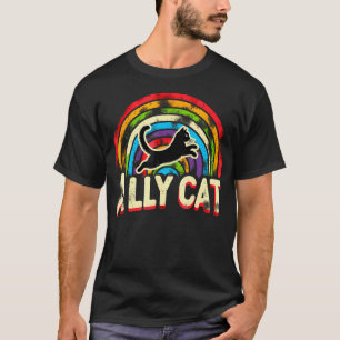Lgbt- bondgenoot kat wees aardig homo regenboog gr t-shirt