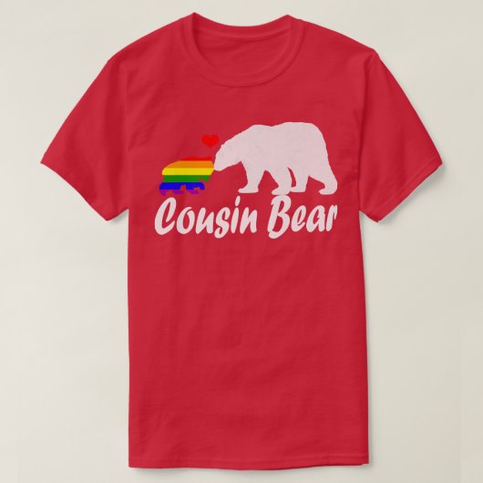 Lgbt Cousin Beer Gay Pride Equal Rights Rainbow 35 T-shirt (Design voorkant)