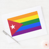 LGBT Cuba Rechthoekige Sticker (Envelop)