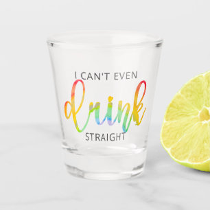 LGBT die ik niet eens rechtstreeks kan Drinken Shot Glas