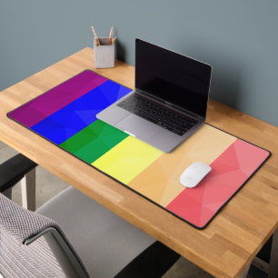 LGBT drapeau arc-en-ciel lignes motif de maillage 