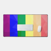LGBT drapeau arc-en-ciel lignes motif de maillage  (Clavier et souris)