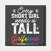 LGBT Elk klein meisje heeft een groot Vriendin nod Magneet (Voorkant)