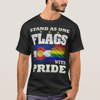 LGBT en Colorado staat ontwerp T-shirt