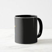 LGBT+Fierté amour. Arc en ciel Fleur de café Mug (Devant droit)