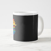 LGBT+Fierté amour. Arc en ciel Fleur de café Mug (Devant droit)