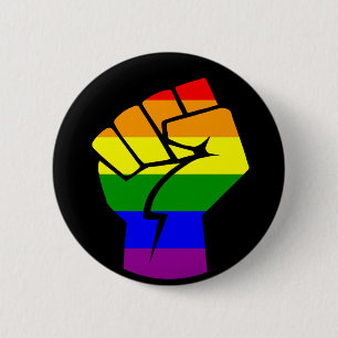 LGBT Fist Ronde Button 5,7 Cm